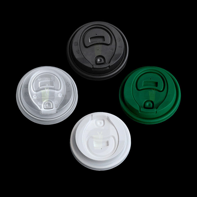 Clear PP Plastic Cup Lids 90mm Width Fits for 12oz-20oz Cups for Ice Coffee Juice Shakes Drinks