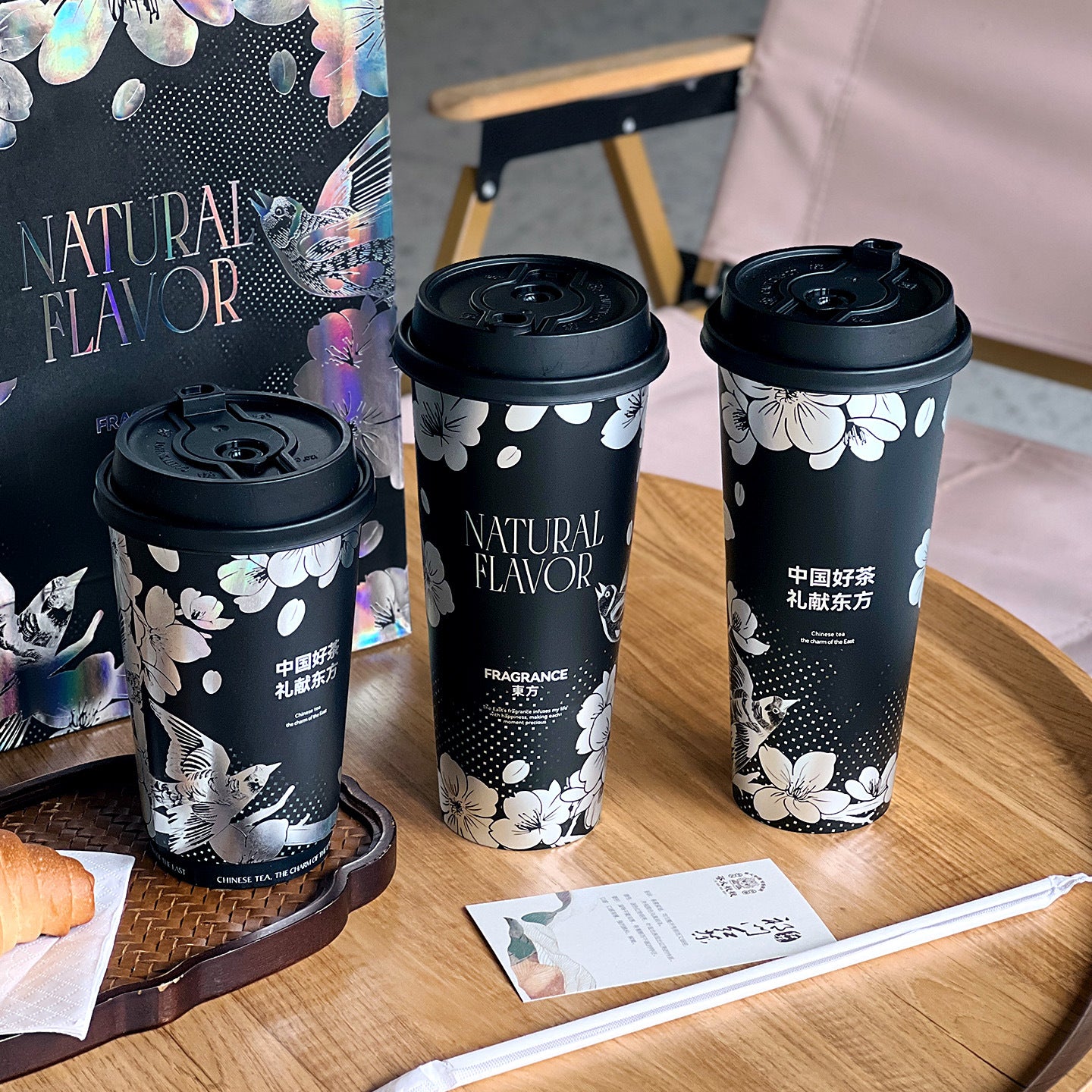 Disposable Inner-Film Milk Tea Cups, Thickened Commercial Injection-Molded Milk Tea Cups with Lids for Milk Tea Shops